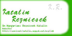 katalin reznicsek business card